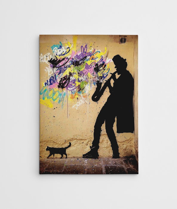 Wallity Lienzo Decorativo Banksy WY40 (50 x 70 cm) Wallity Lienzo Decorativo Banksy WY40 (50 x 70 cm)